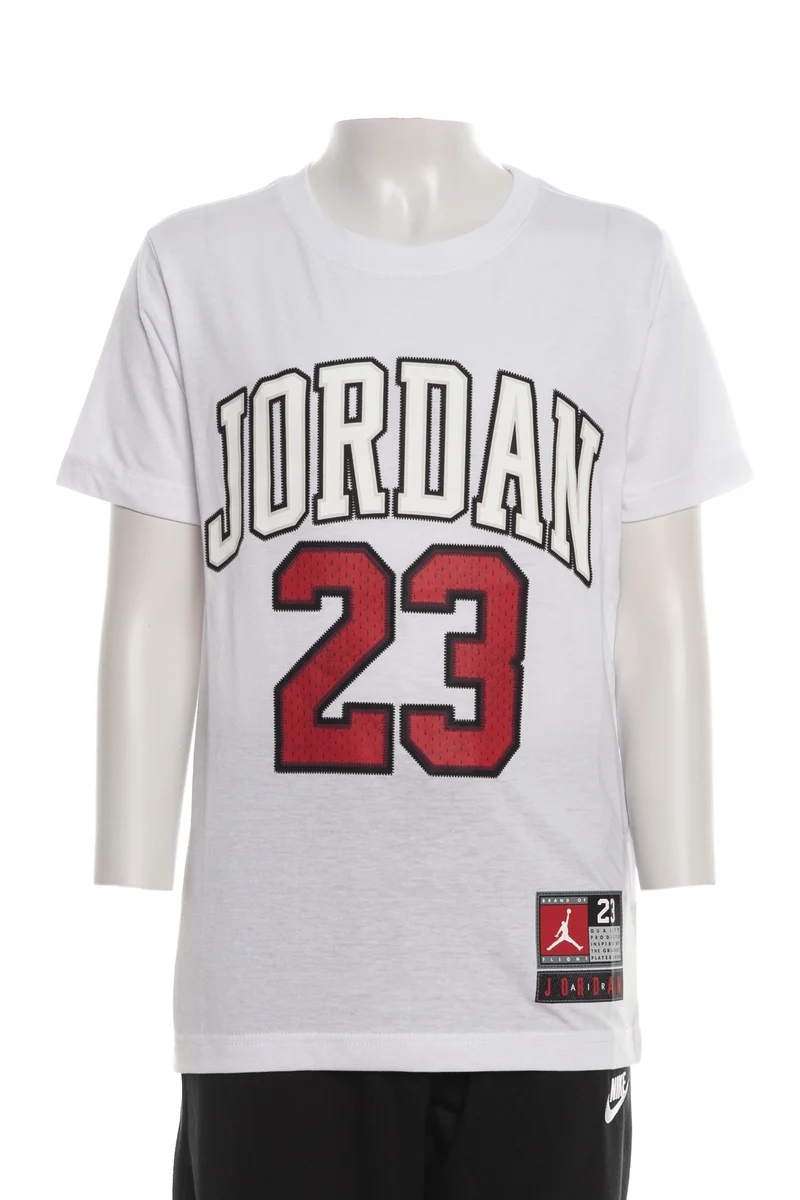 T Shirt Nike Praticle Flight Da Bambino Bianca