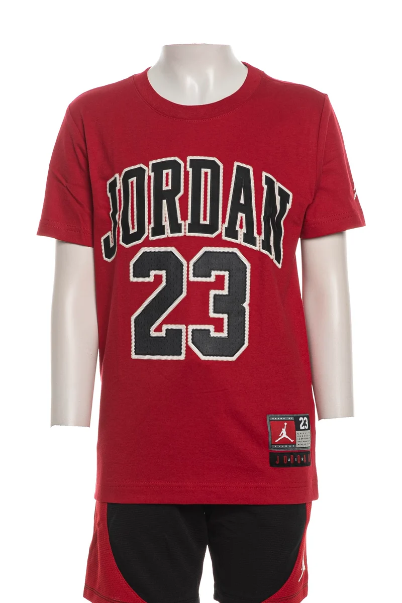 T Shirt Nike Praticle Flight Da Bambino Rosso Scarlatto