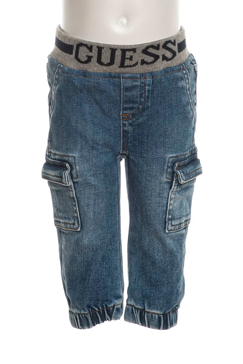 Jeans Guess Cg Pull On Pants Da Bambino Denim Light Medio Blu
