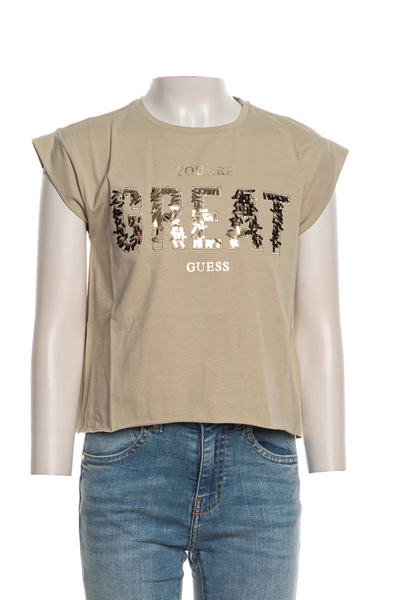 T Shirt Guess Great Da Bambina Mastice