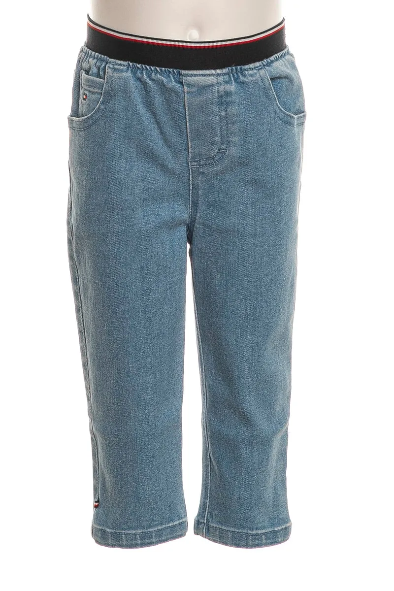 Jeans Tommy Hilfiger Micro Global Stripe Da Bambino Denim Light Blu