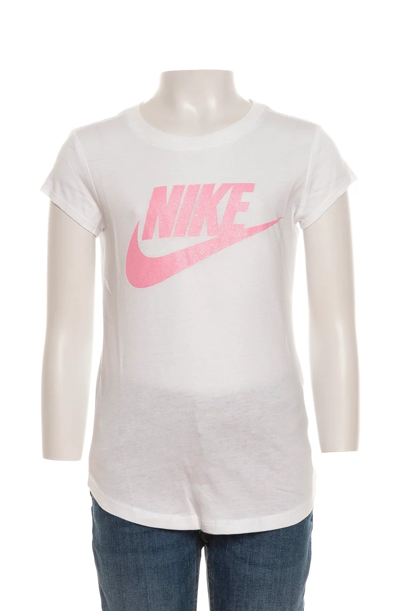 T Shirt Nike Girls Polished Brand Da Bambina Bianca