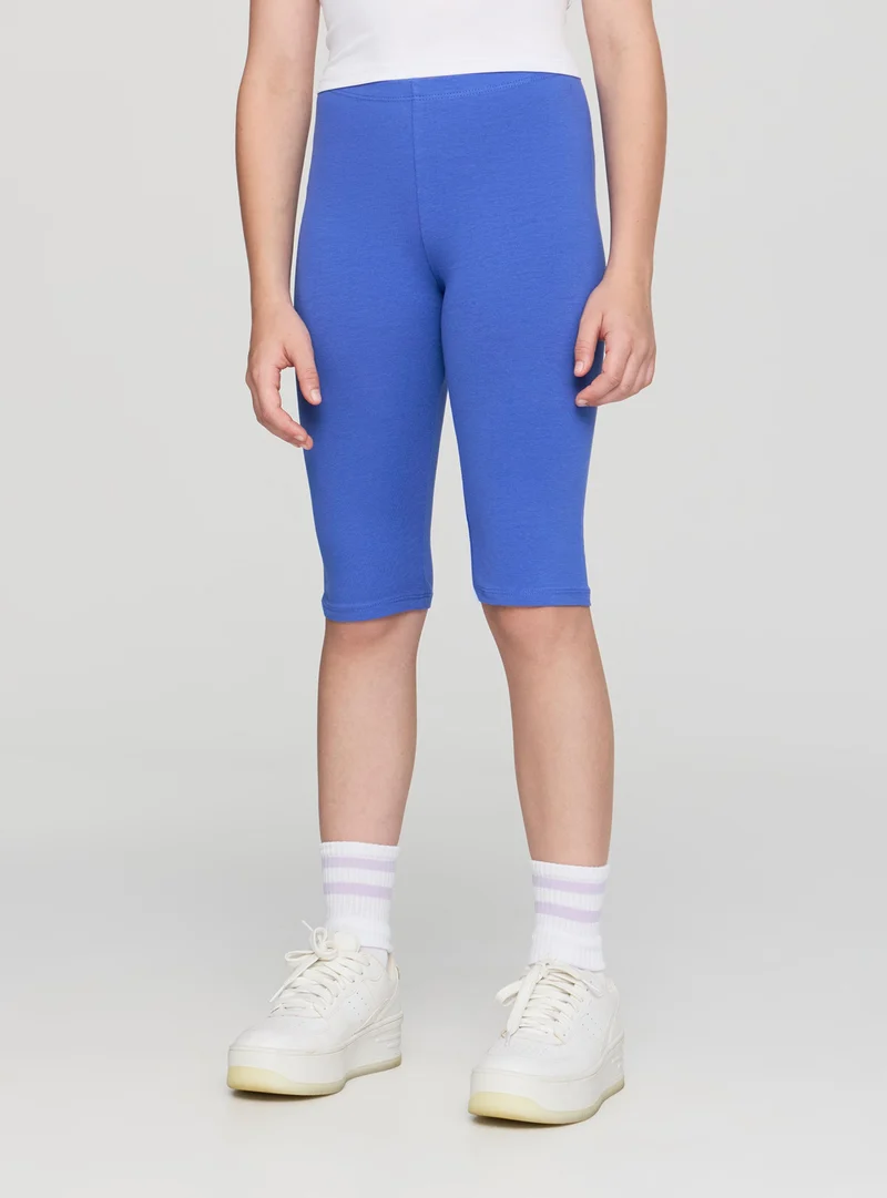 Leggings ciclista tinta unita