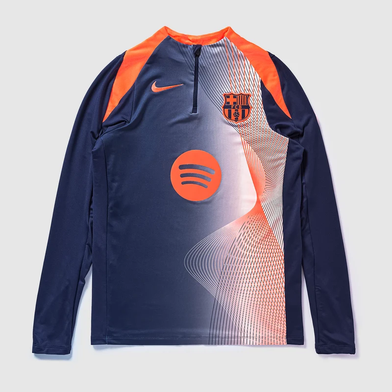 Top Nike FC Barcelona 25/26 Dri-FIT Strike Pre-Match Total 90 Terzo Kit Drill