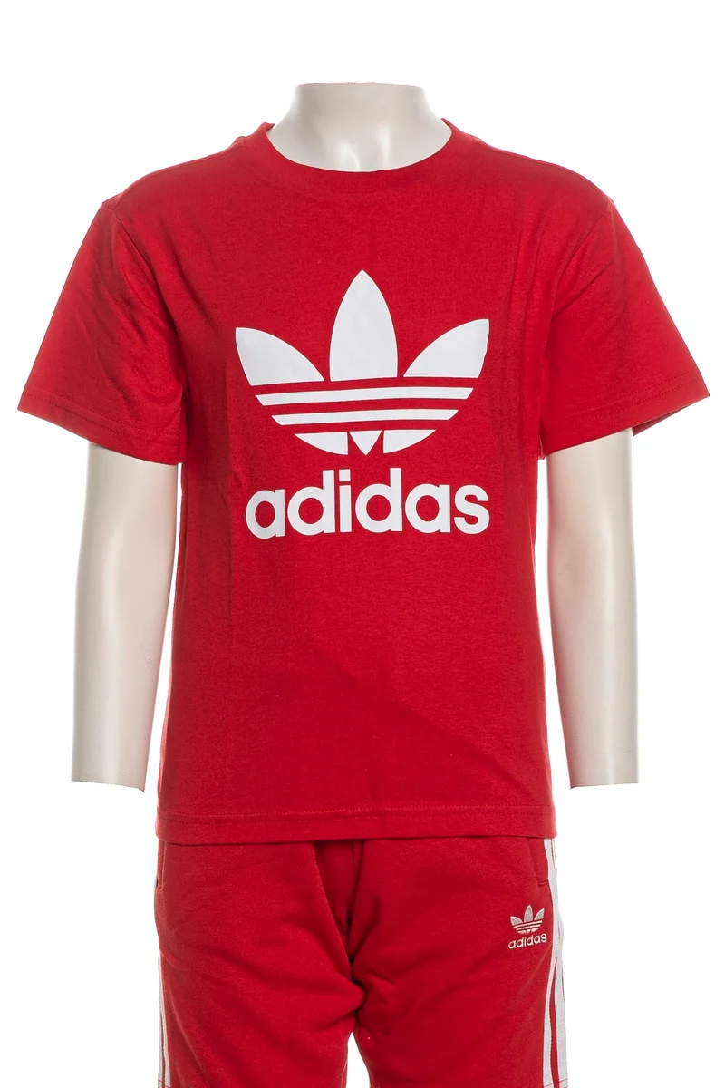 T Shirt Adidas Originals Trefoil Tee Da Bambino Rossa