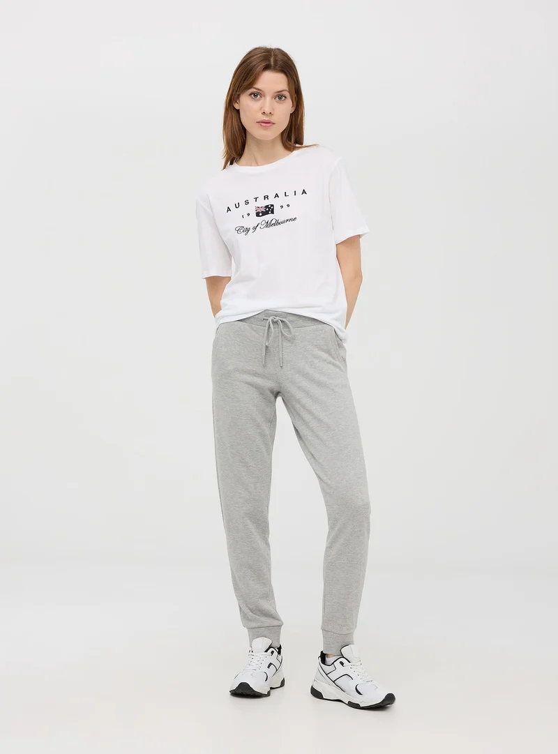 Pantaloni tuta melange