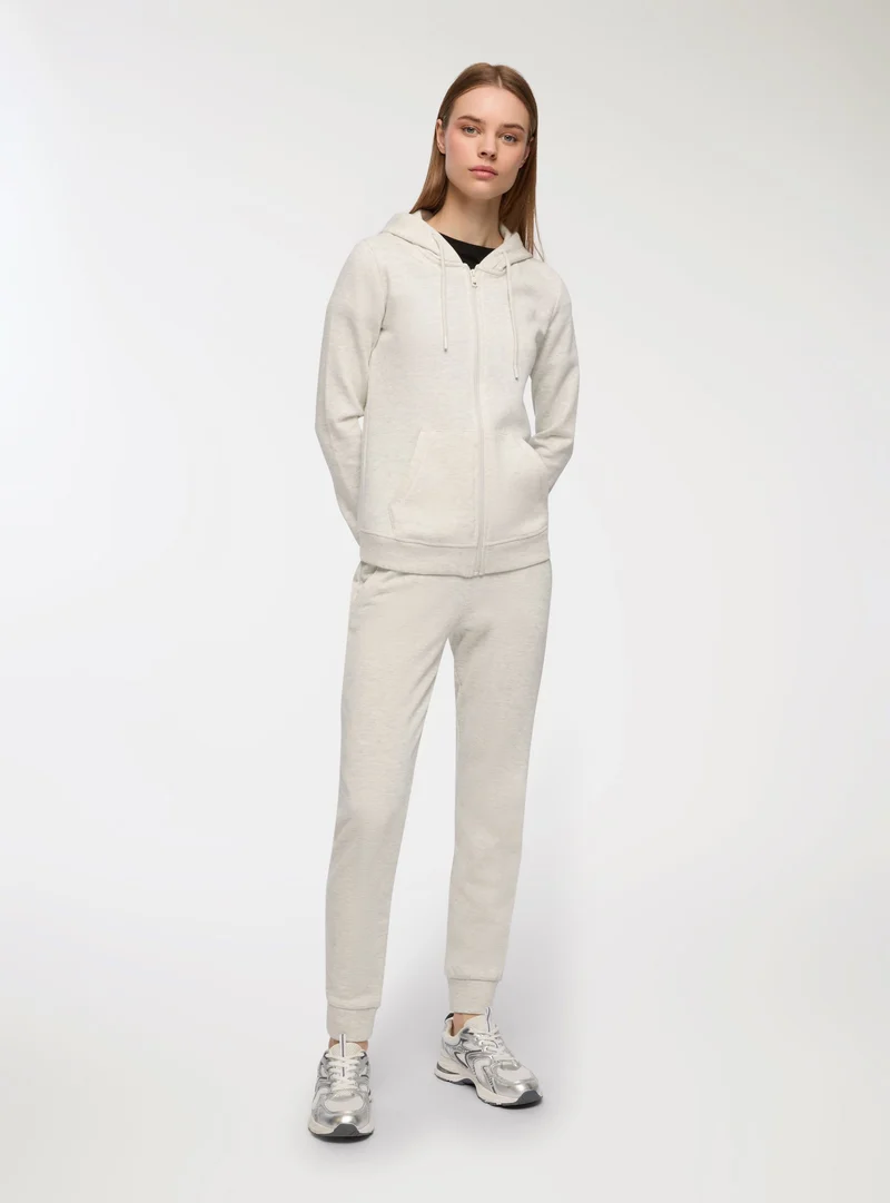 Pantaloni tuta leggeri con polsini e coulisse