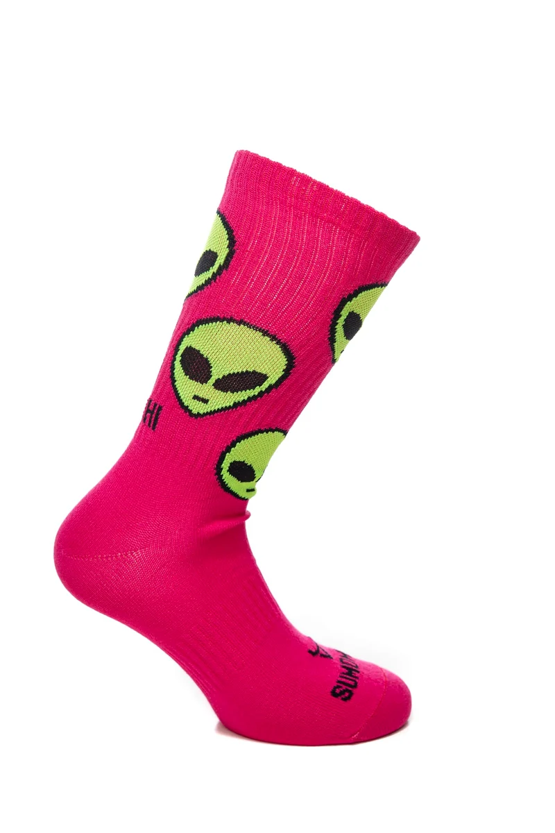 Calzino Sumomihi Invaders Sock Unisex Fuxia In Filato
