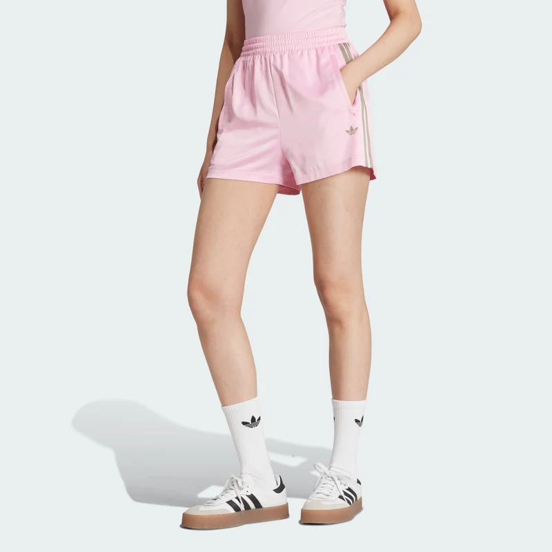 Shorts adidas Originals Donna Pin-stripe Satin