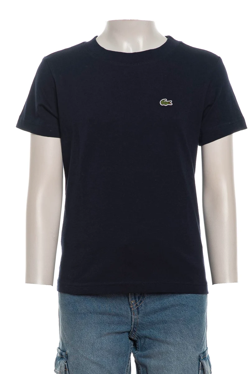 T Shirt Lacoste Tj Da Bambino Blu Marina