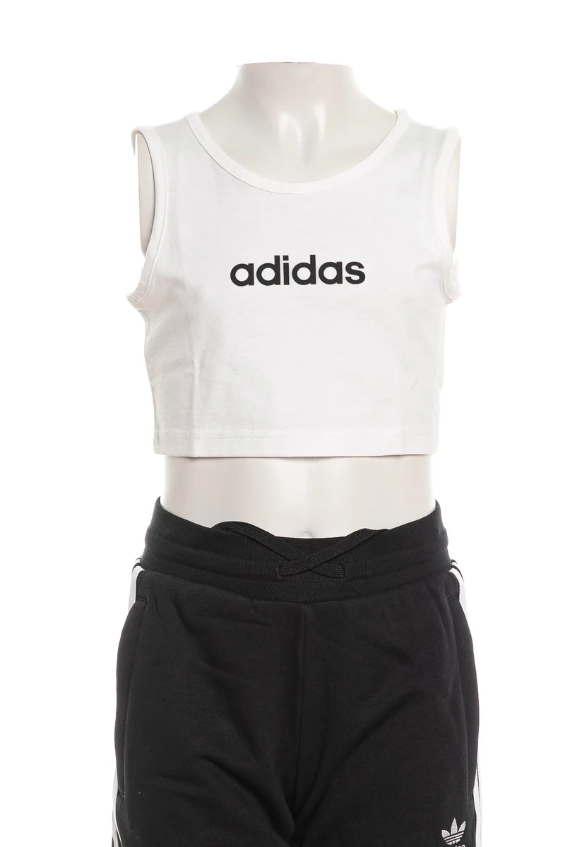 Canotta Top Adidas Sportswear Jg Lin Tk 160 Da Bambina Bianca