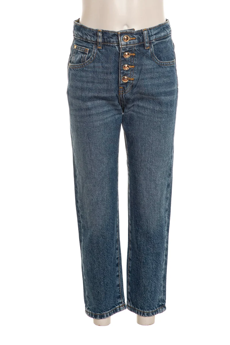 Jeans Guess Buttom Da Bambina Denim Blu Medio