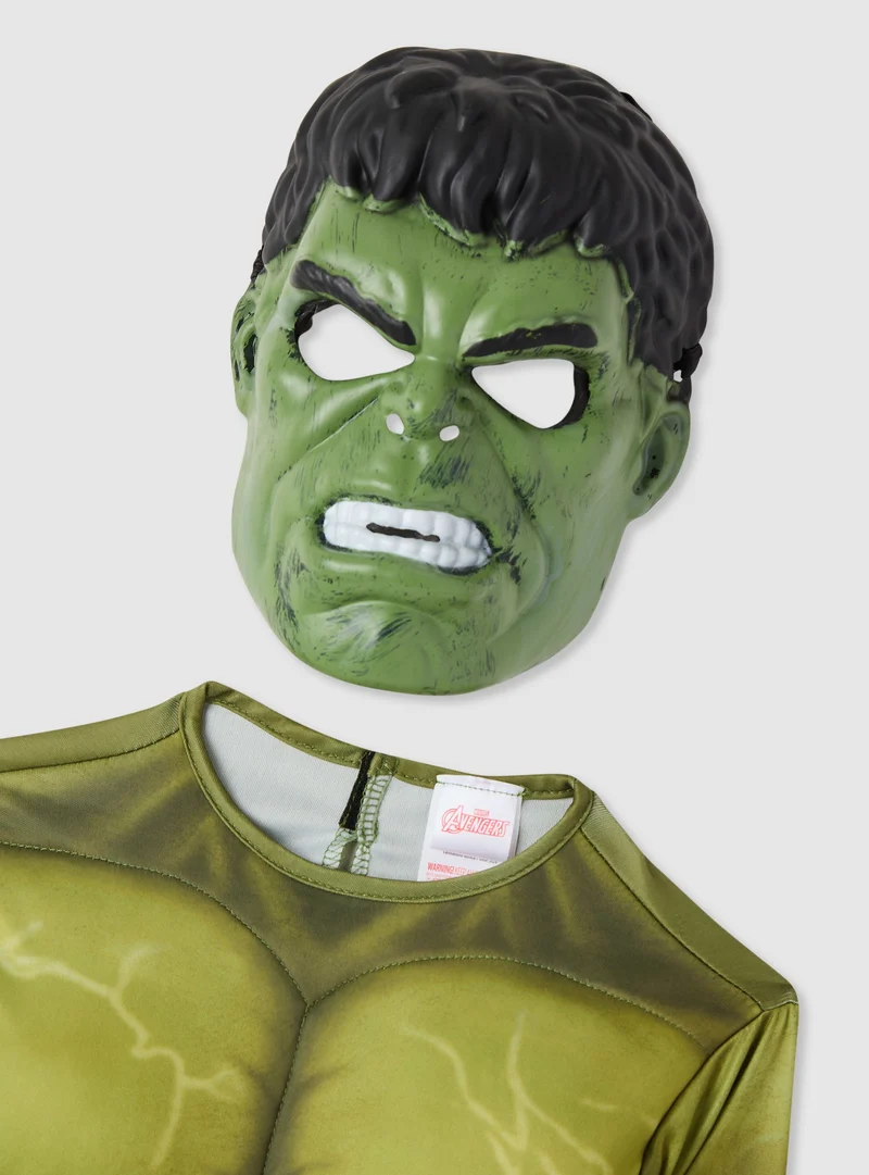 Costume di Hulk con maschera e guanti