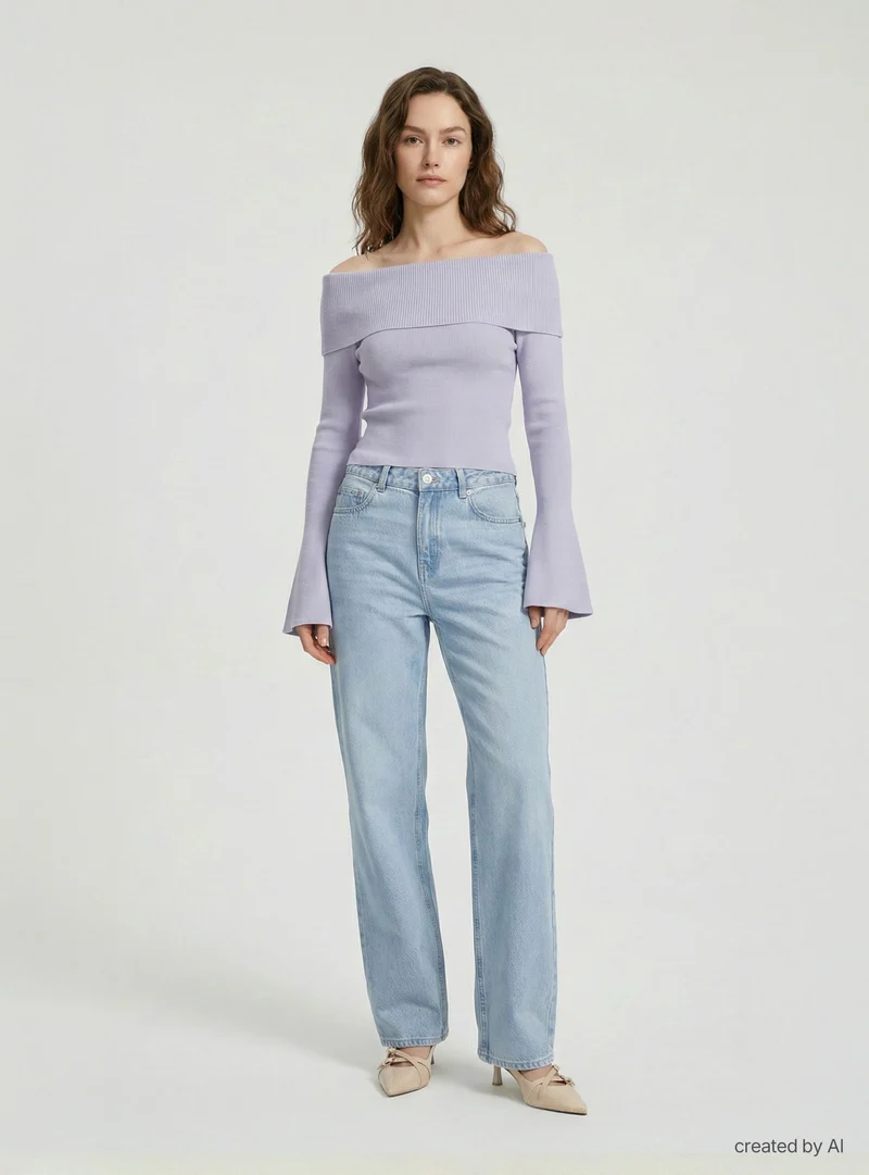 Jeans wide leg