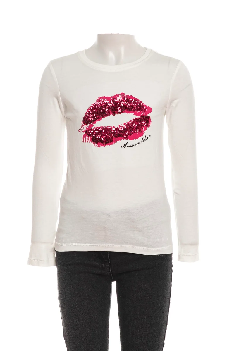 T Shirt Kids Only Kita Amour Da Bambina Latte