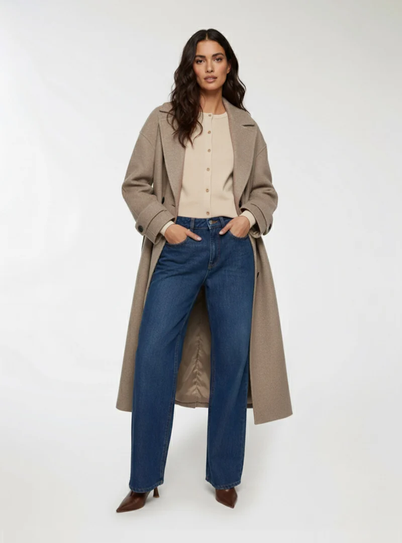 Cappotto doppio petto over