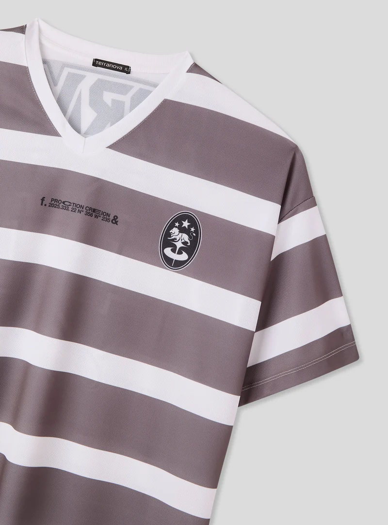 T-shirt con stampa calcio