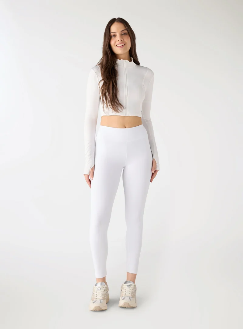 Leggings sportivo a tinta unita