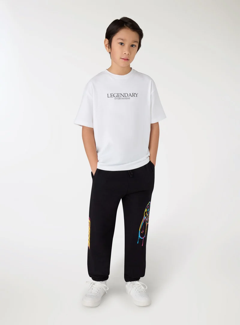 Pantaloni tuta con stampa gaming