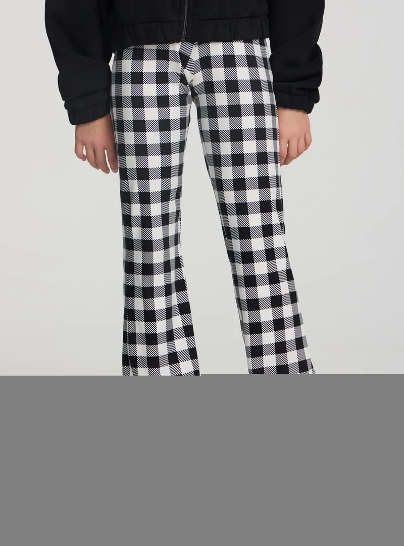Leggings a quadri a zampa