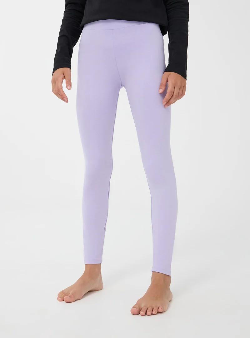 Leggings pesanti a vita alta
