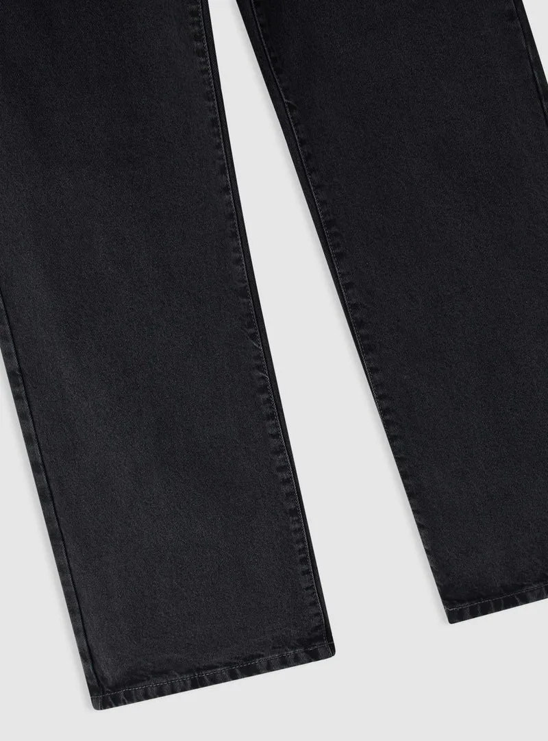 Jeans straight a tinta unita