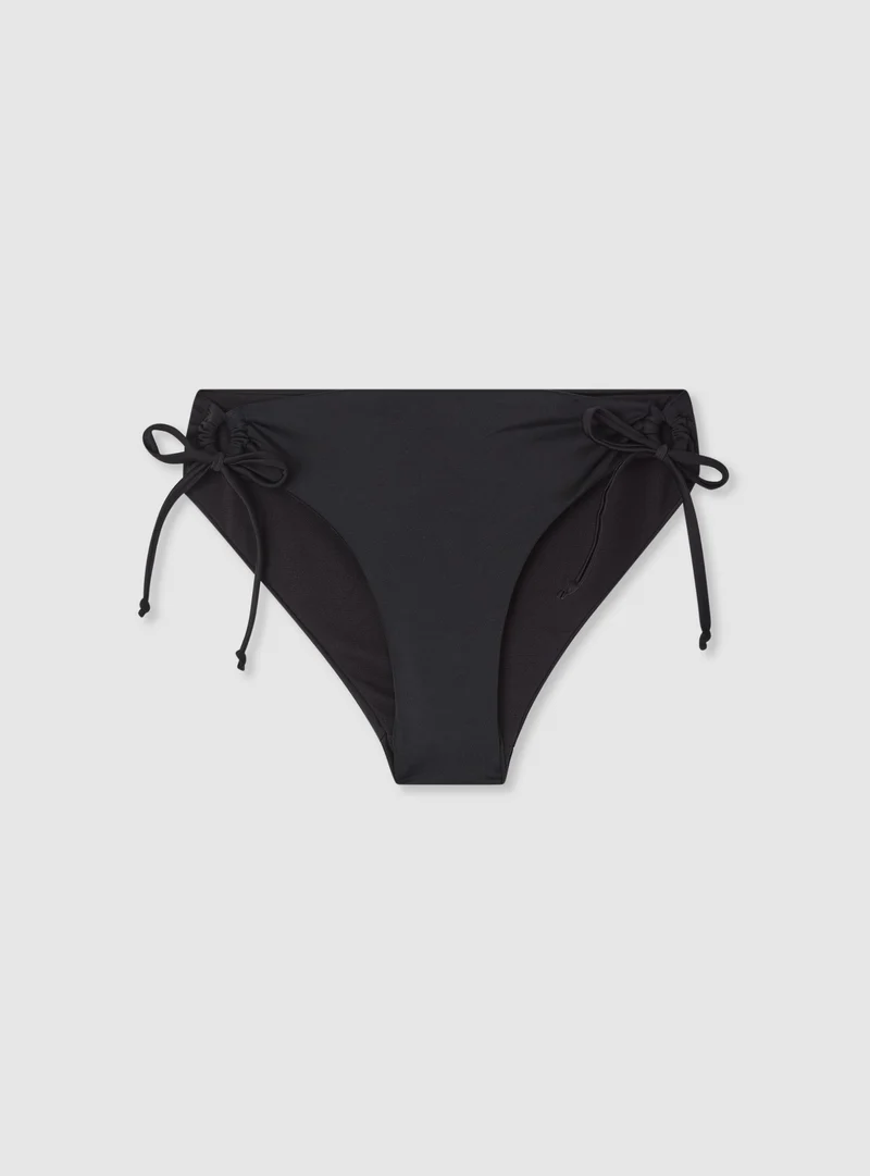 Slip bikini con laccetti ricamo logo TRN