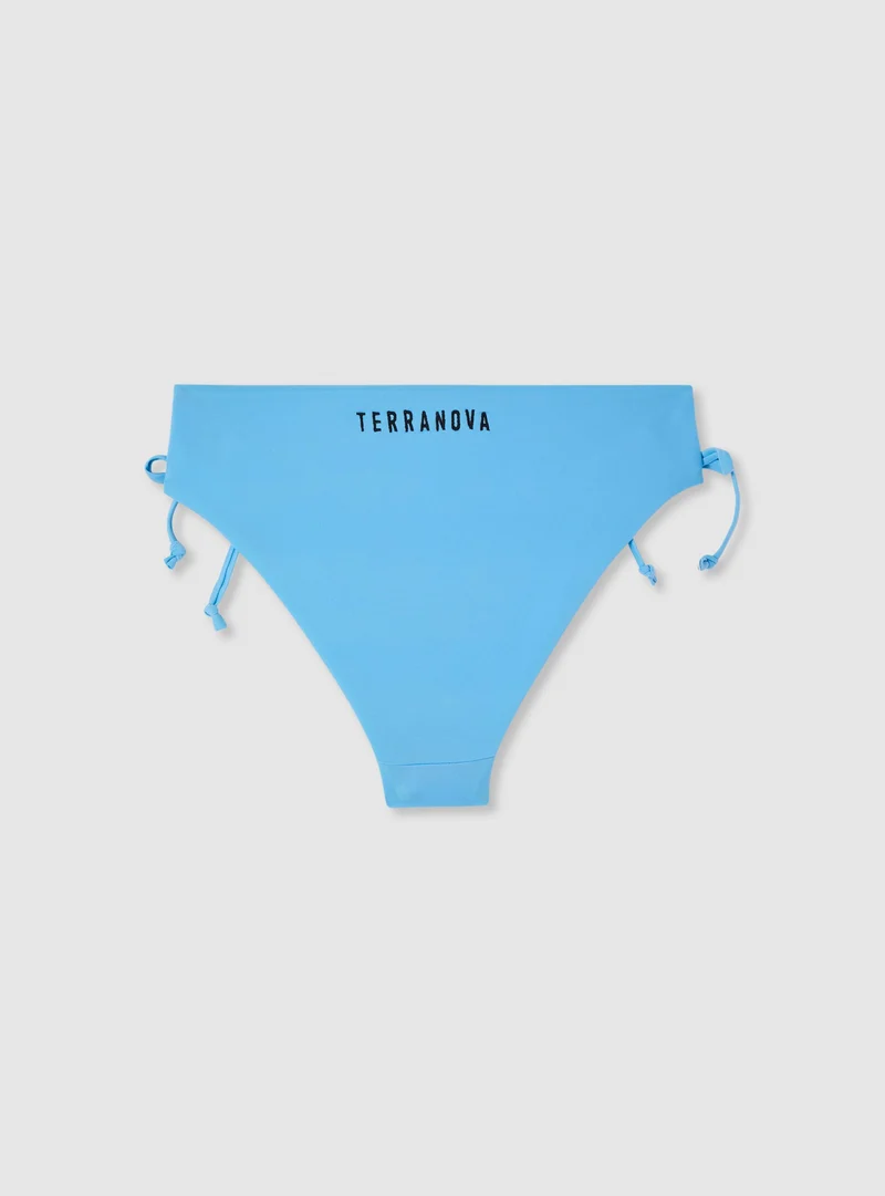 Slip bikini con laccetti ricamo logo TRN