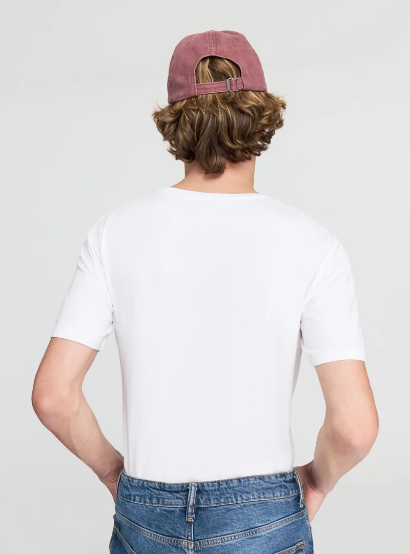 T-shirt slim fit a tinta unita