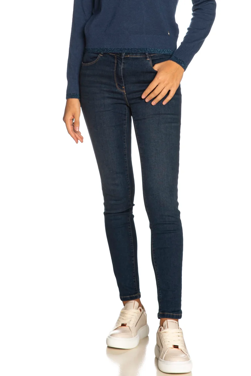 Jeans Morgan Parda Da Donna Denim Dark Blu
