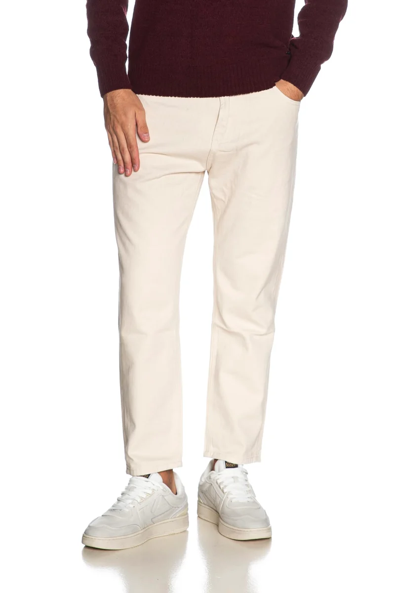 Pantalone Gianni Lupo Cooper Da Uomo Panna