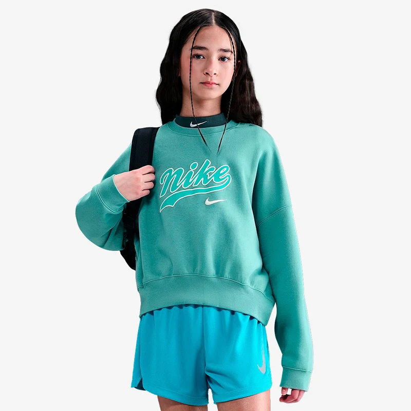 Felpa Nike Sportswear Bambine Grandi Fleece Crew (8-15 Anni)