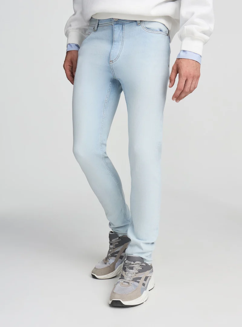 Jeans skinny chiaro cinque tasche