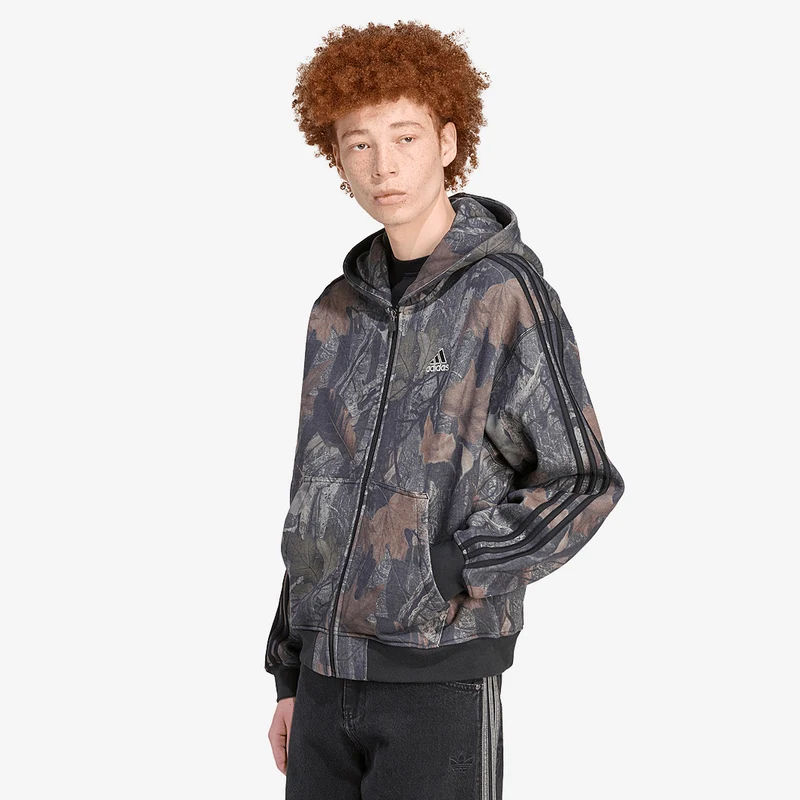 Hoodie adidas Originals Camo con Cappuccio Zip Lunga