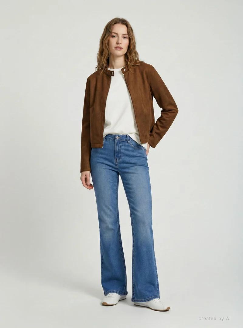 Jeans a zampa vita alta
