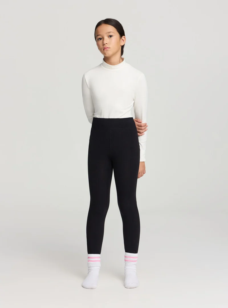 Leggings con interno in similpelliccia