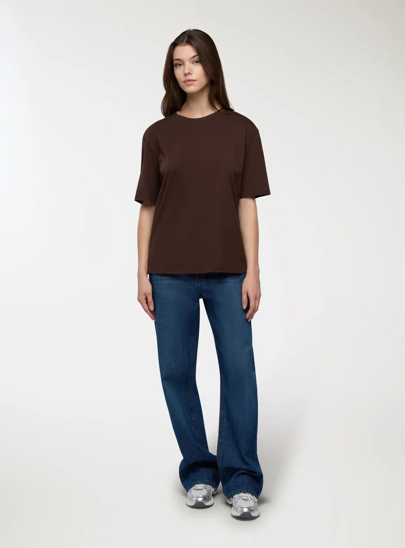 T-shirt oversize tinta unita