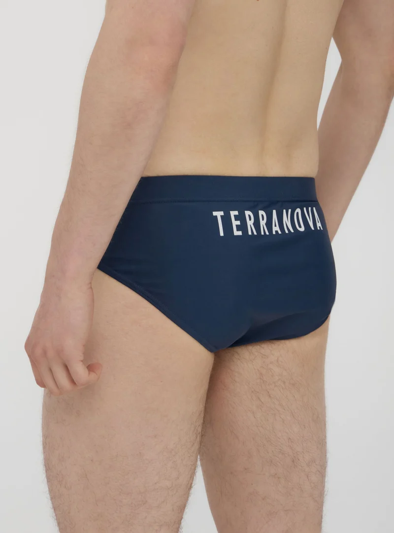 Slip mare con logo sul retro