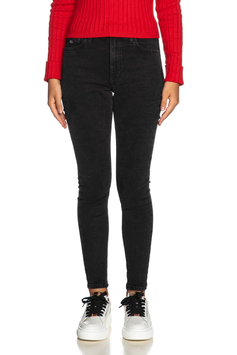 Jeans Tommy Hilfiger Sylvia Hr S Sk Xda Donna Denim Nero
