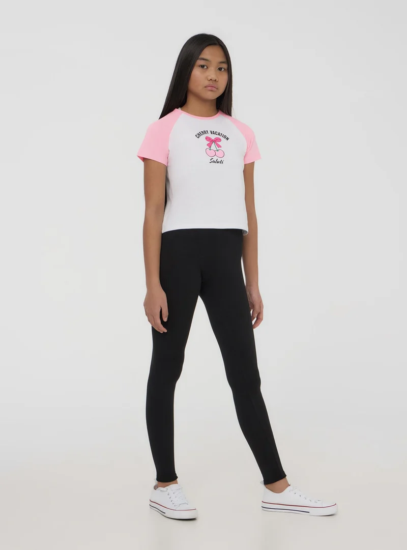 Leggings stretch tinta unita