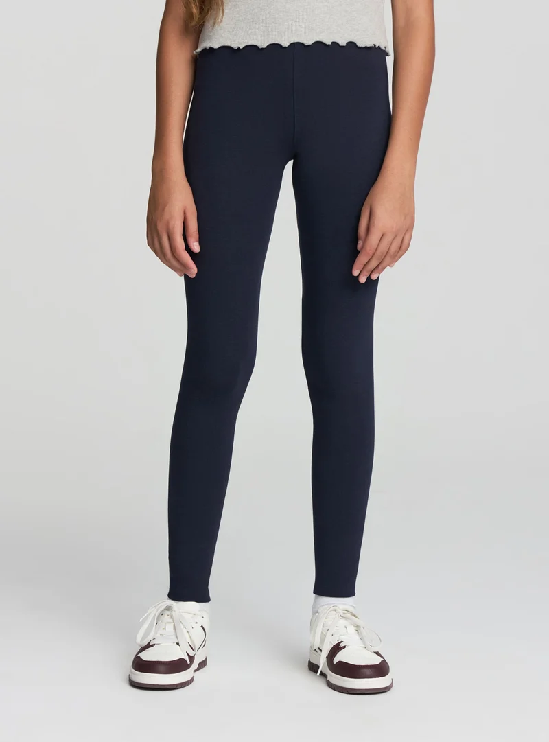 Leggings stretch tinta unita