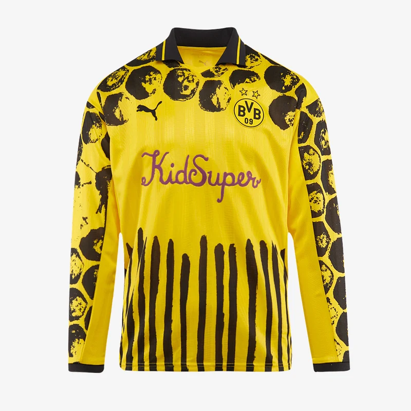 Maglia Puma Borussia Dortmund 2025 x KidSuper Maniche Lunghe Retro