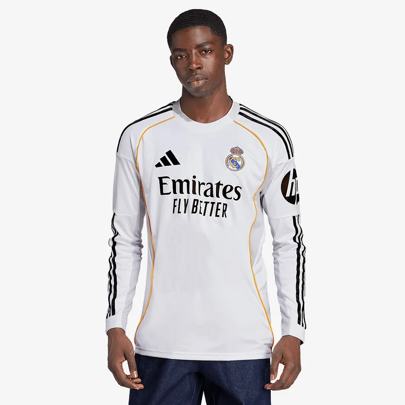 Maglia adidas Real Madrid 25/26 Maniche Lunghe Primo Kit