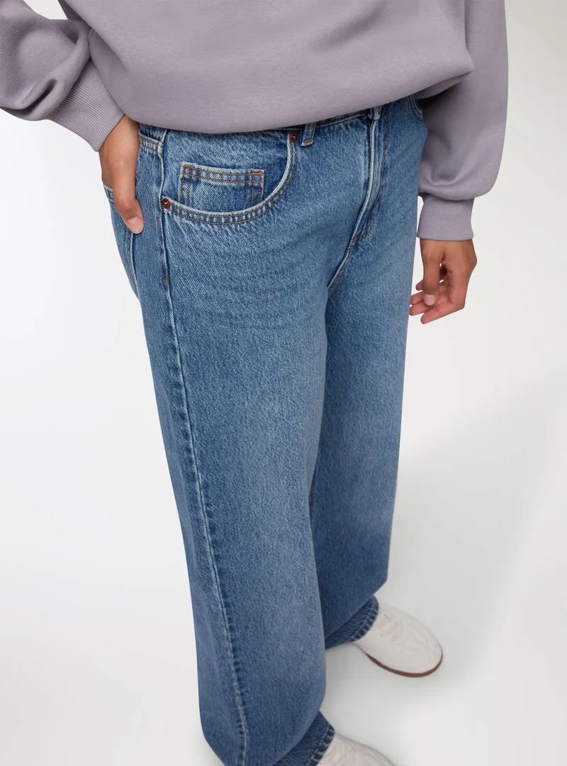 Jeans wide leg cinque tasche
