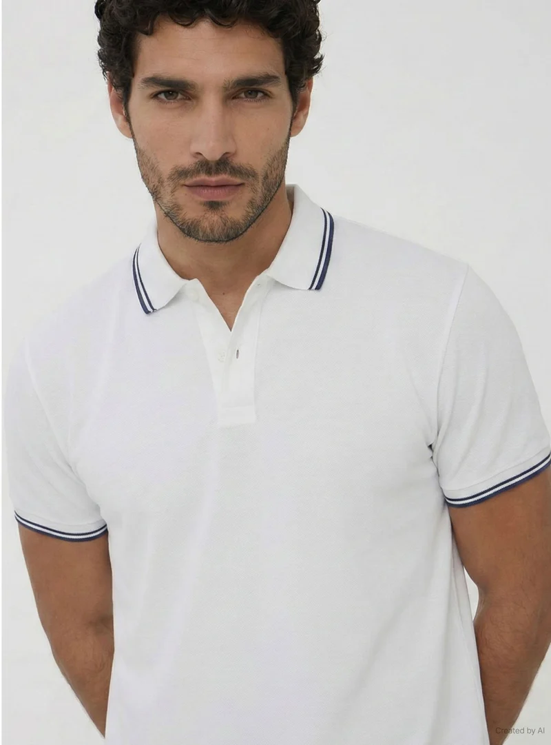 Pack 2 polo con profili a contrasto