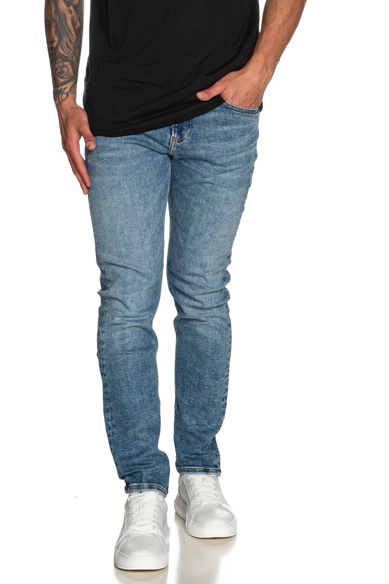 Jeans Calvin Klein Sk Da Uomo Denim Medio Light Blu