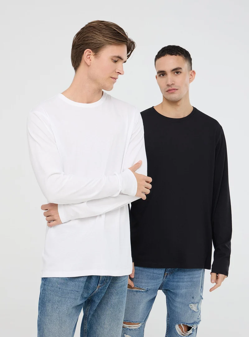 Pack 2 t-shirt basic tinta unita