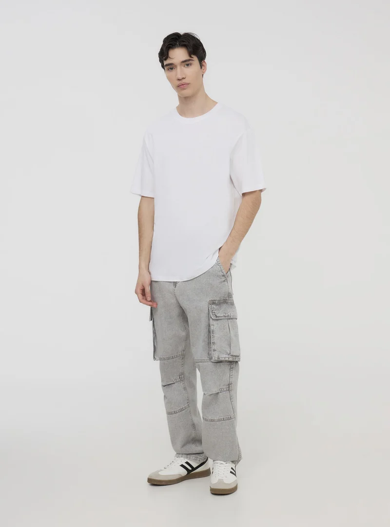 Pack 2 t-shirt oversize tinta unita
