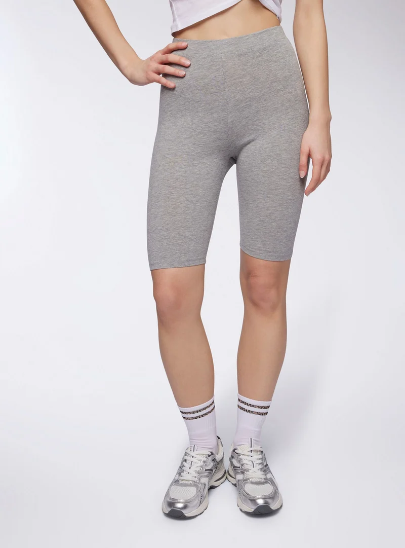 Leggings ciclista tinta unita