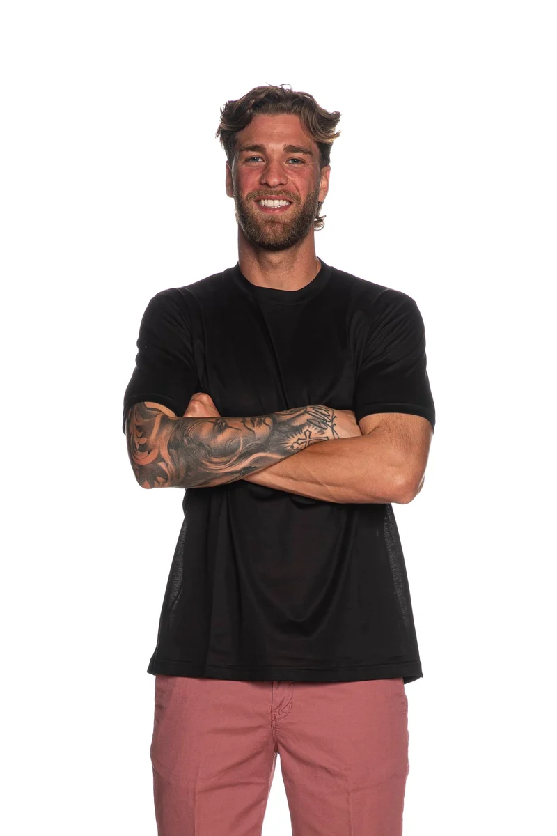 T Shirt Giovanni Scarano Sc Ss Tee Da Uomo Nera